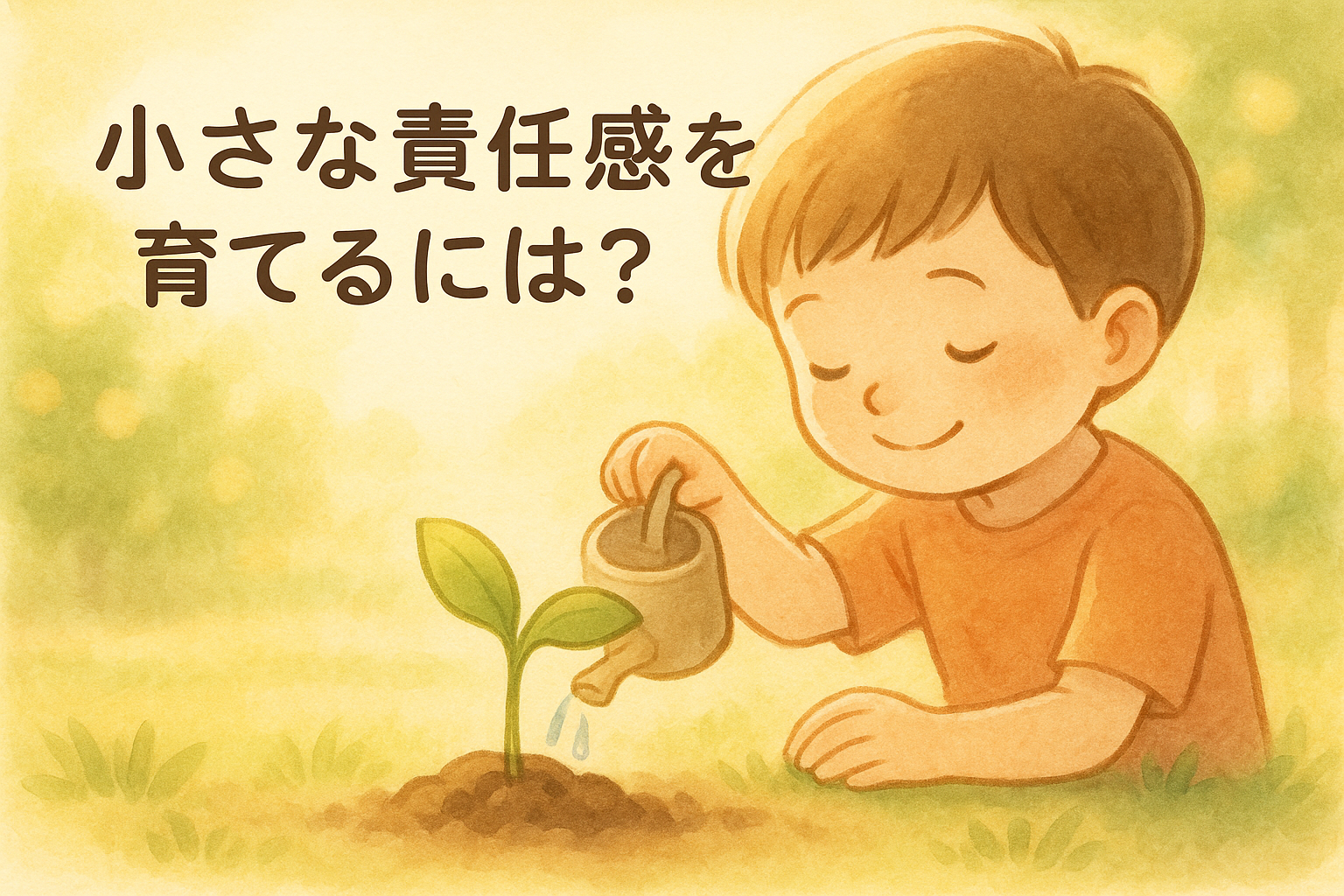 【岐阜　子ども英会話】ジュースをこぼすのはチャンス！？小さな責任感を育てるには？